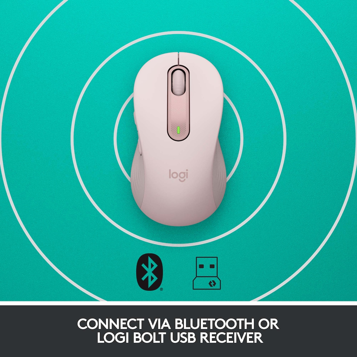 Logitech Signature M650 Large Wireless Mouse (rose)