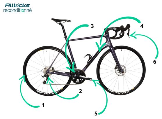 Vélo de Route Massi Team Race Shimano Tiagra 10V 700mm Violet 2022 - Produit Reconditionné