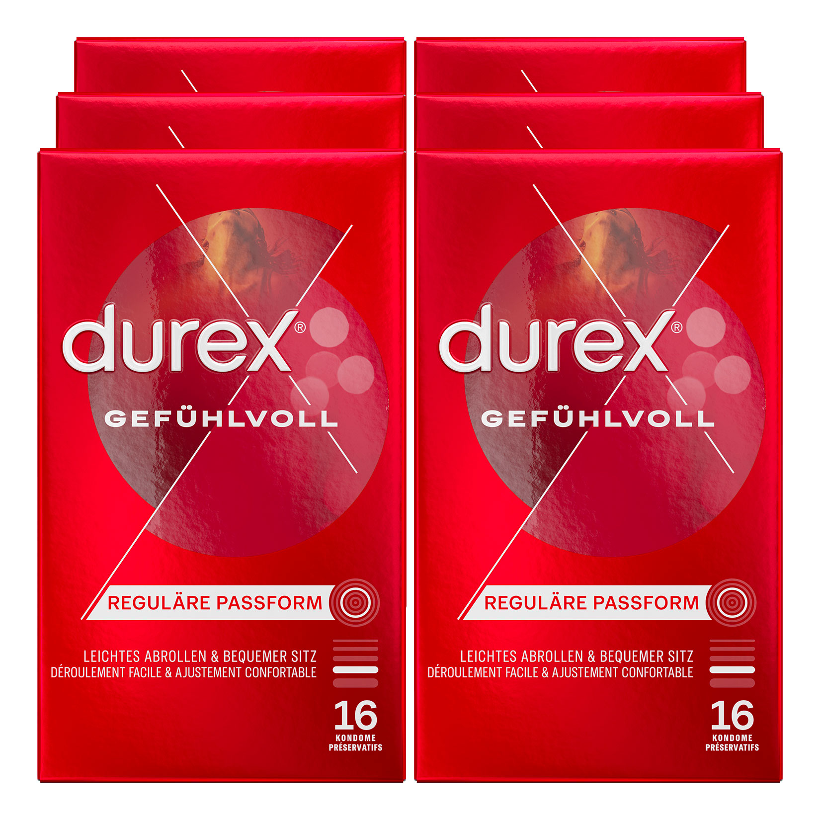 Durex Kondome Gefühlvoll 16 ST , 6er Pack