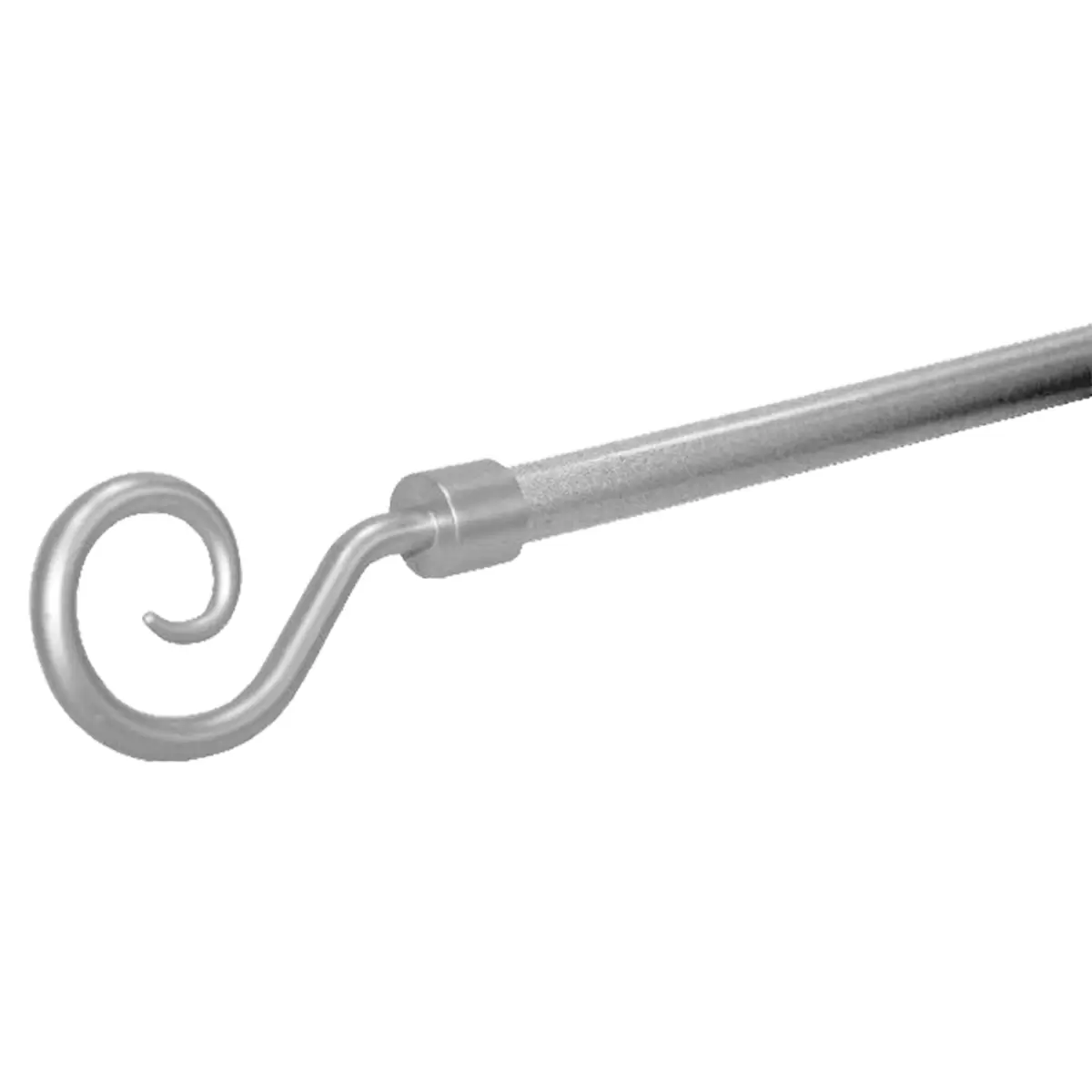 Vorhangstange Kringel ausziehbar Silber
