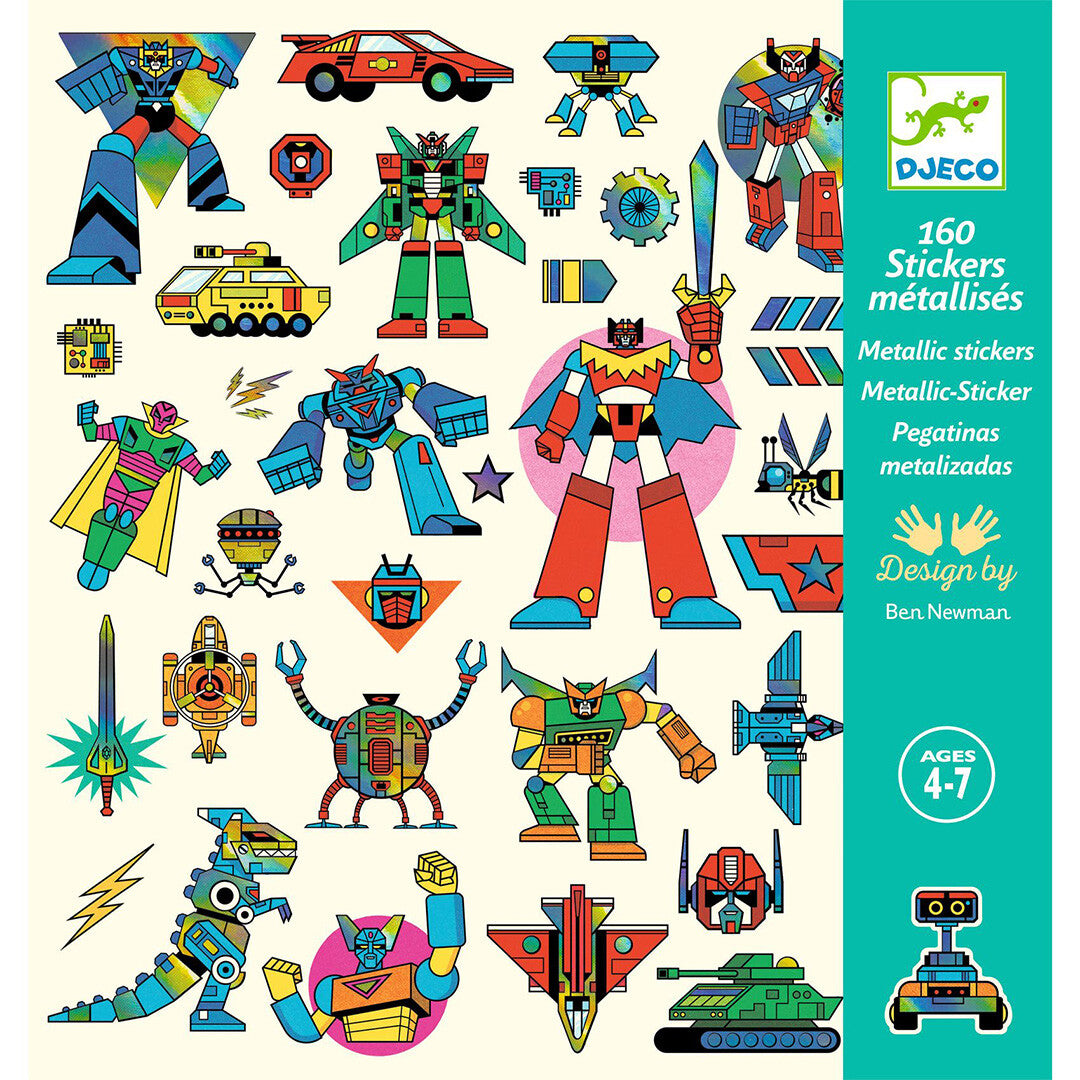 Djeco stickers robot - 160st
