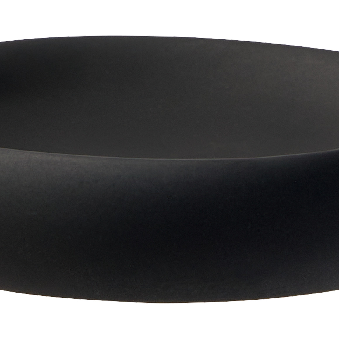 Seifenschale mit Soft-Touch-Oberfläche schwarz
