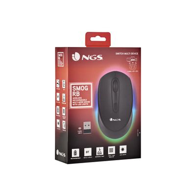 NGS Smog-RB - souris sans fil - noir