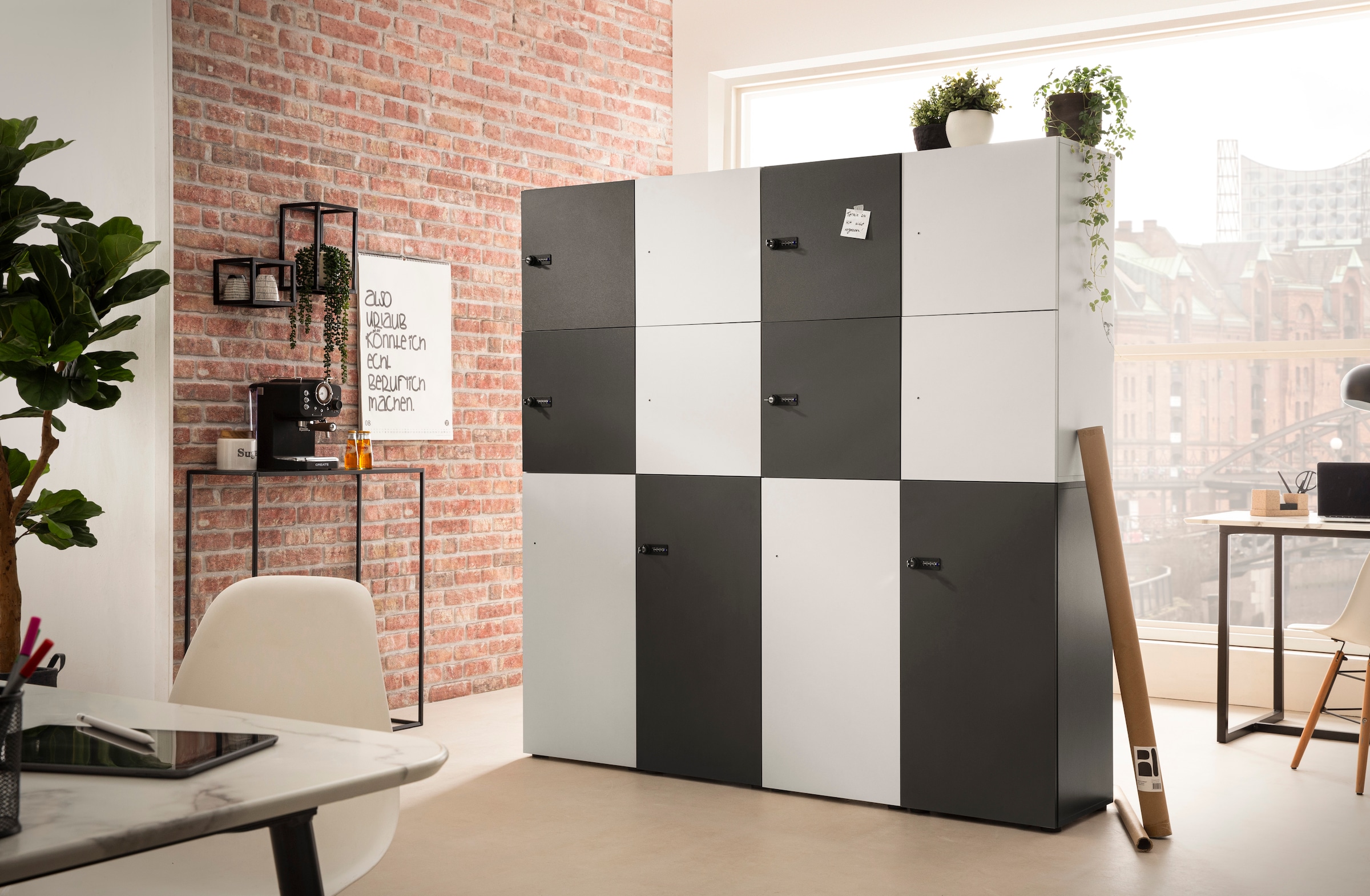 Schildmeyer Container »Locked Spind Schrank Cap mit 2 abschliessbaren Türen« Made in Germany