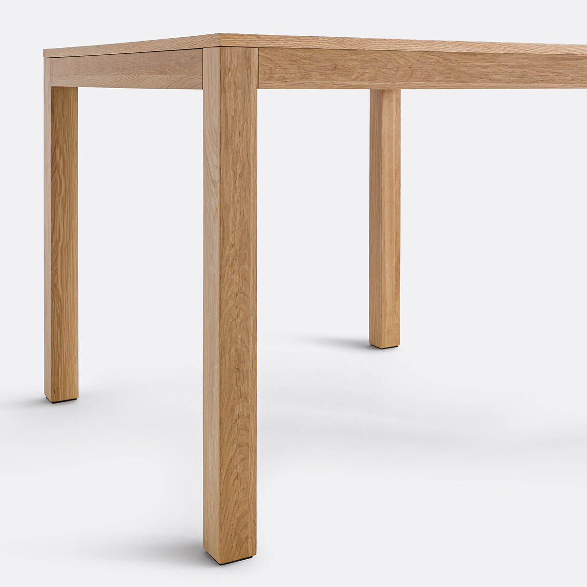 LA REDOUTE INTERIEURS<br>Mesa quadrada de carvalho, cantos retos, Nusso