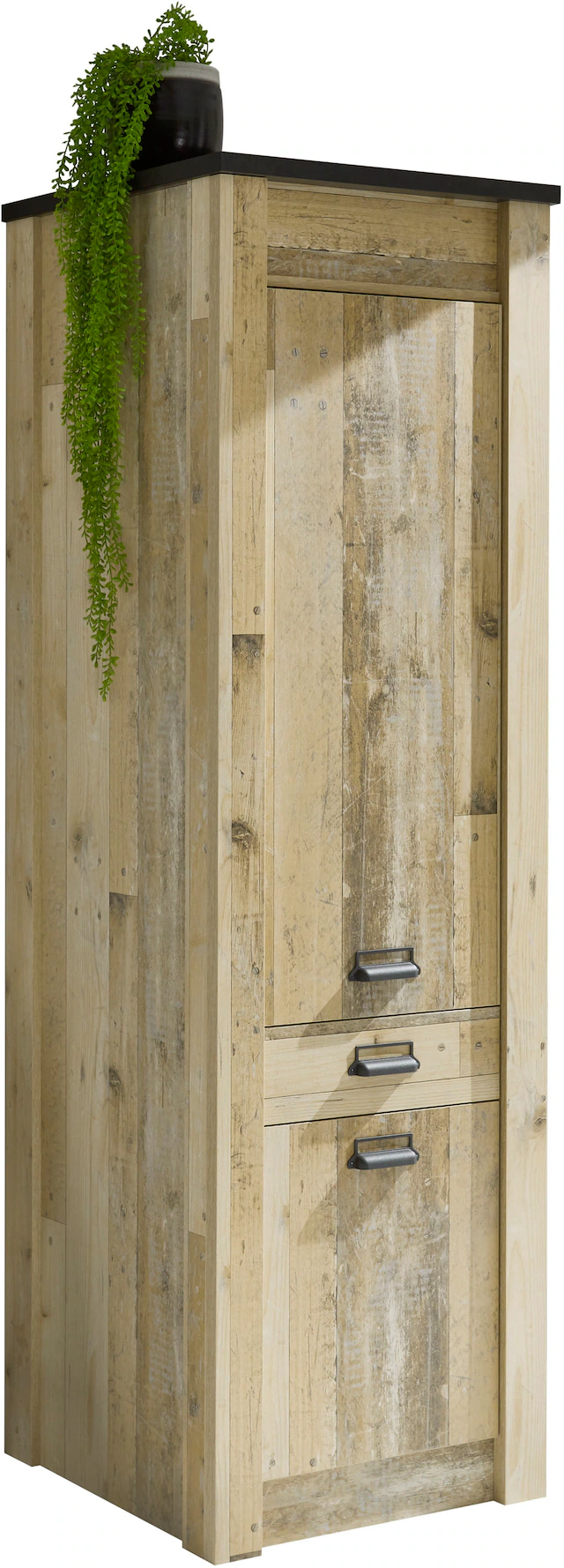 Home affaire Vorratsschrank »Sherwood« mit Apothekergriffen aus Metall, Tiefe 64 cm