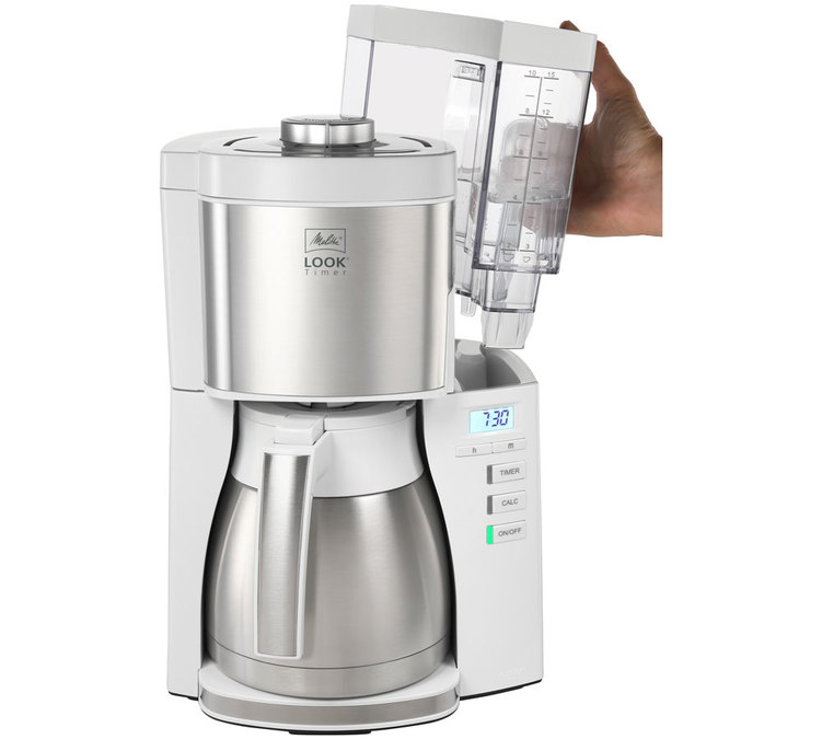 Cafetière blanche Melitta Look V Therm Timer 1025-17 blanche + offre cadeaux