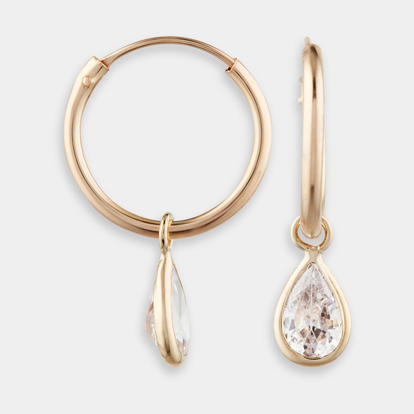By Colette Boucles d'oreilles Evelyn Zirconium or jaune