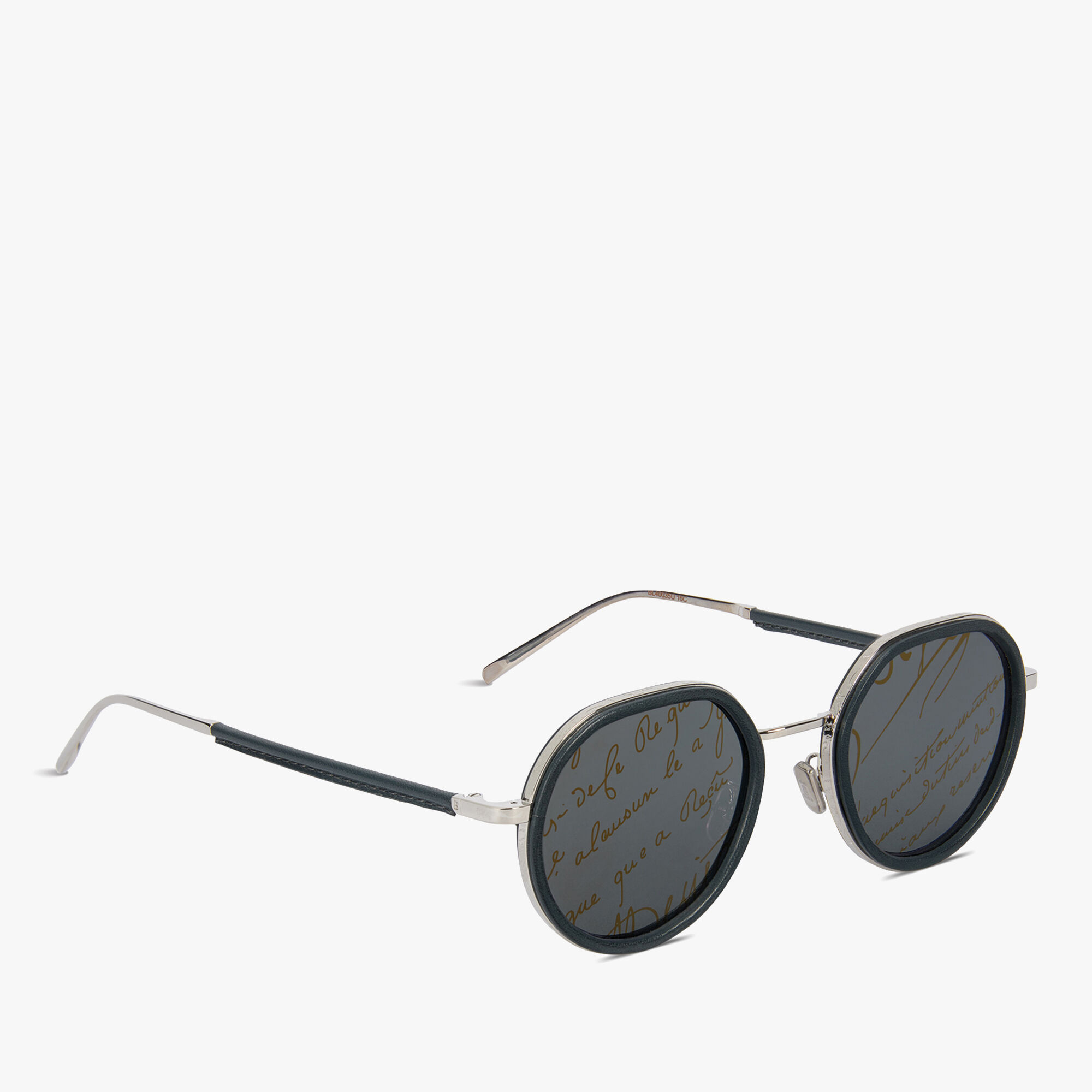 Lunettes De Soleil Centaury En Metal Et Cuir