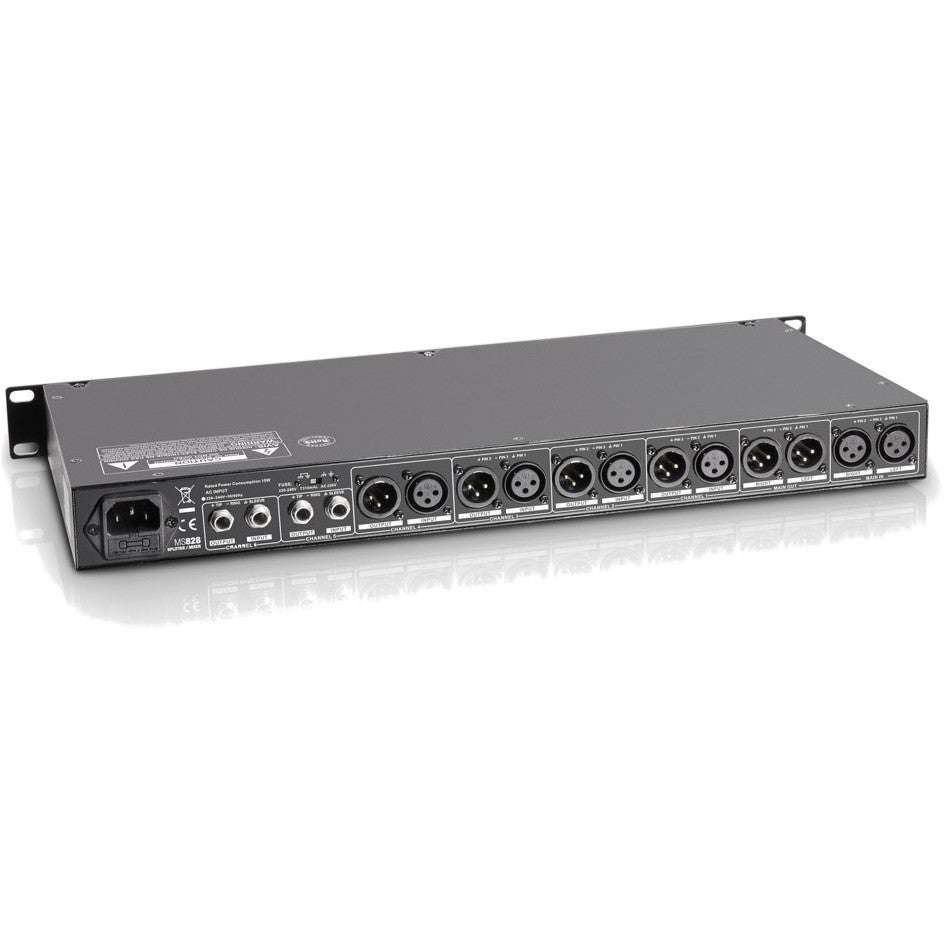 LD Systems MS 828 19 inch 8-kanaals splitter/mixer