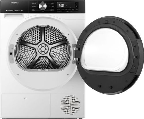 Hisense DH3S802BW3 - Warmtepompdroger - Wit - 8kg - Energiezuinig