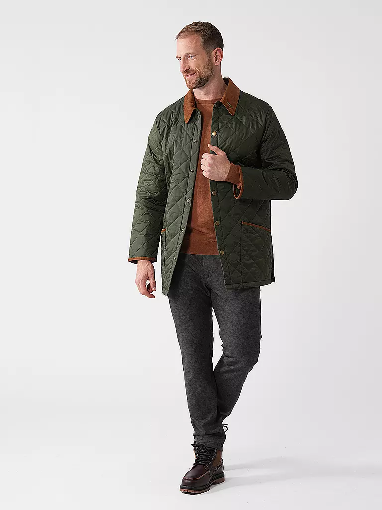 BARBOUR Leichtsteppjacke LIDDESDALE  olive