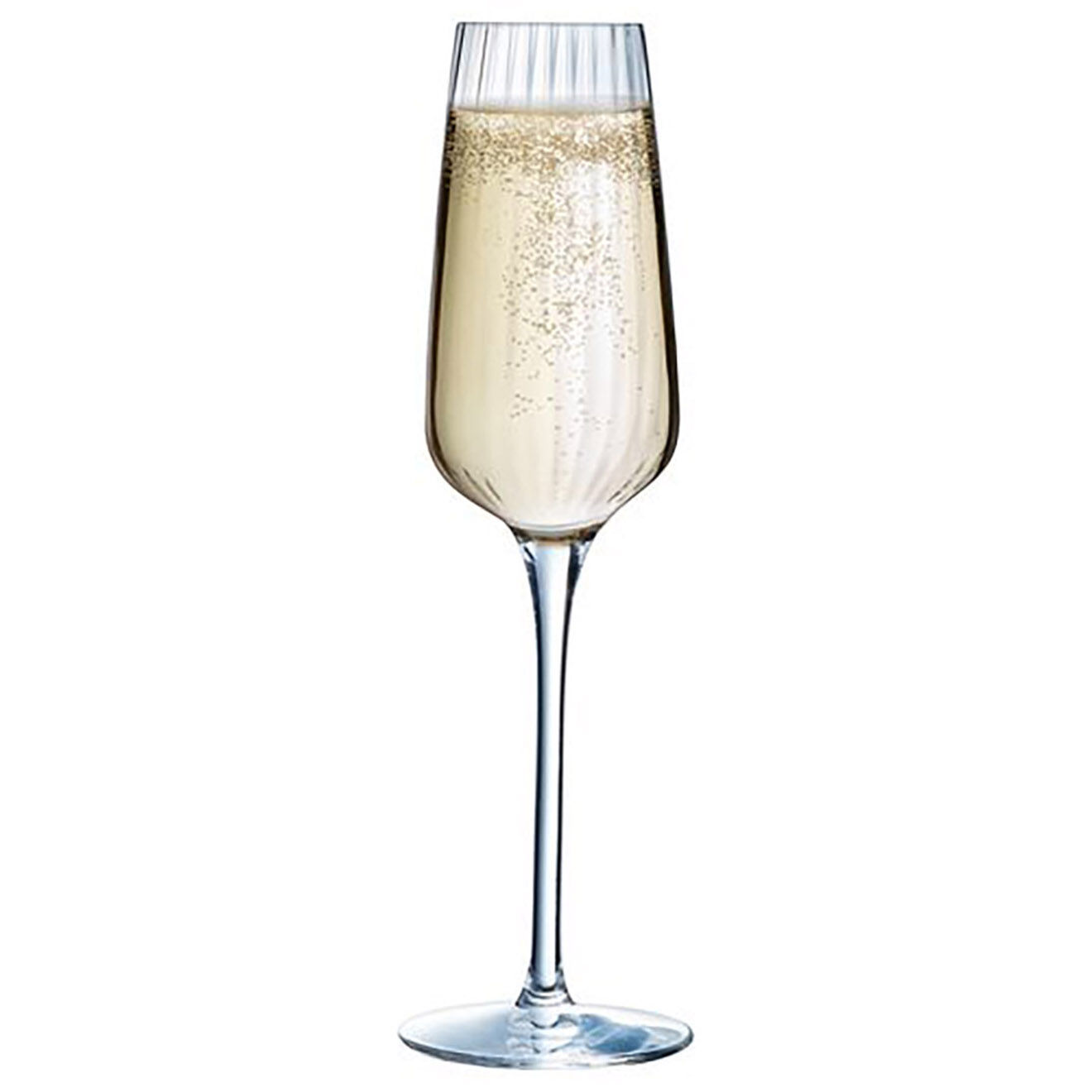 Chef & Sommelier Ensemble 6 Flûtes à Champagne + 12 Verres à pied Symétrie transparents