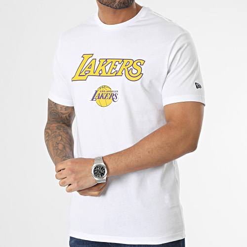 Tee Shirt NBA Team Logo Los Angeles Lakers 60357058 Blanc