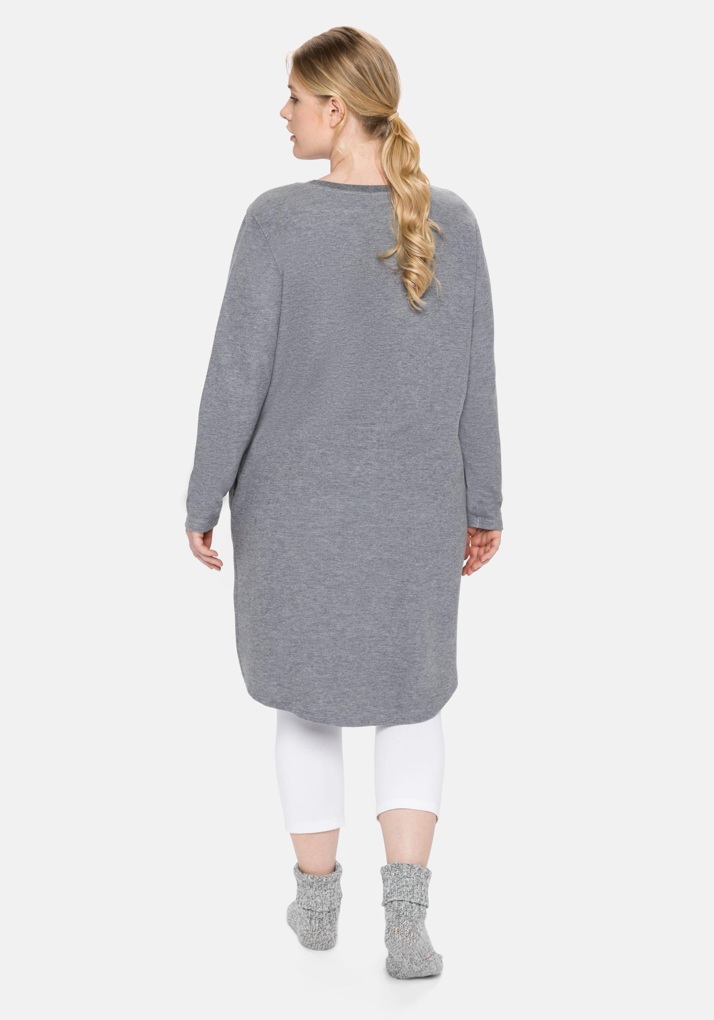 Jerseykleid mit Taschen und regulierbarer Taille