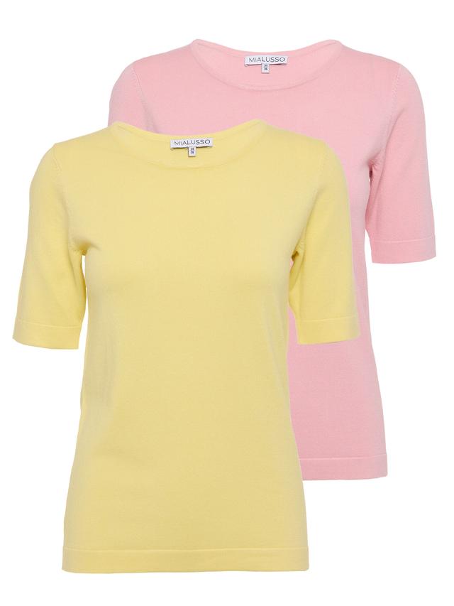 Pullover, Halbarm, 2er-Pack