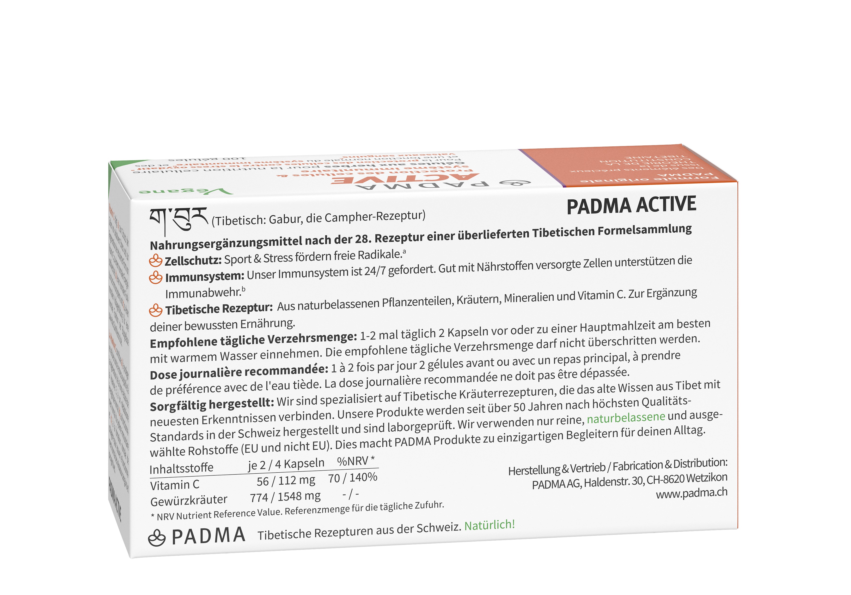 PADMA ACTIVE Kaps Blist 100 Stk