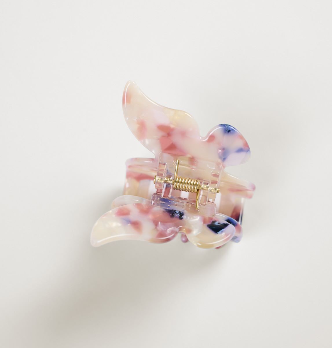 Hårklype multi rosa - 4,5x4,8x4,1 cm