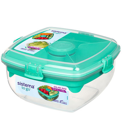 Sistema Brotdose m. Zubehör - Salad Max - 1,63 L - Türkis