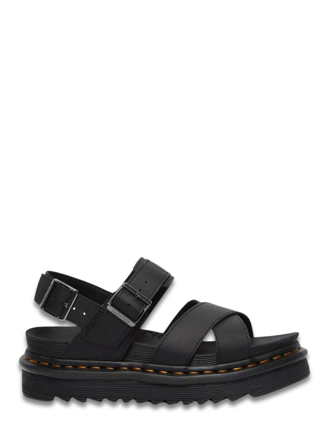 dr martens Sandales Femme Voss II Cuir Noir