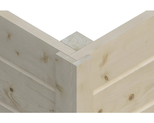 SKAN HOLZ Ole overkapping met aluminium rand, 300 x 250 cm, natuurlijke afwerking