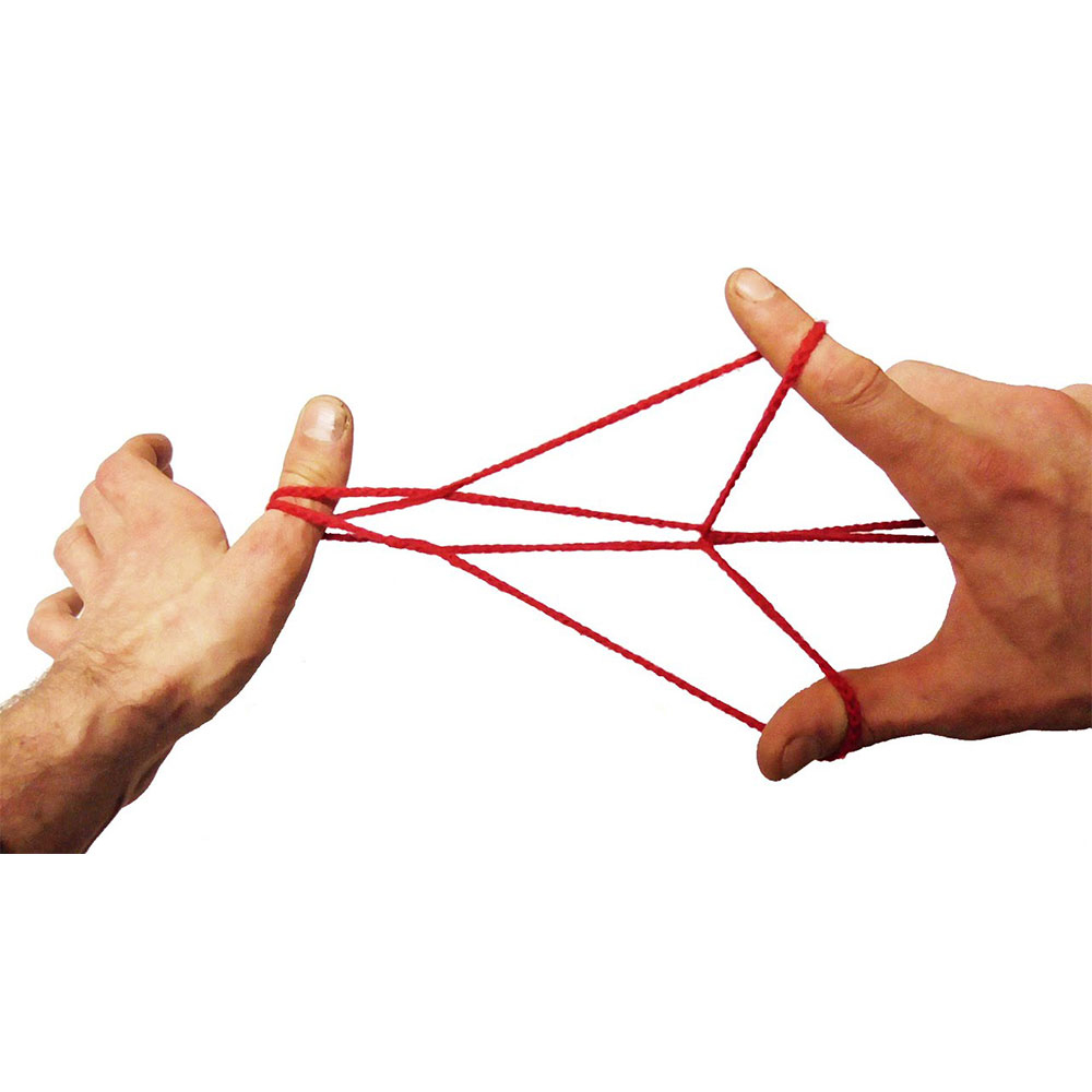 (165cm) Fadenspiel Fingertwist Schnurpuzzle Geschicklichkeitsspiel