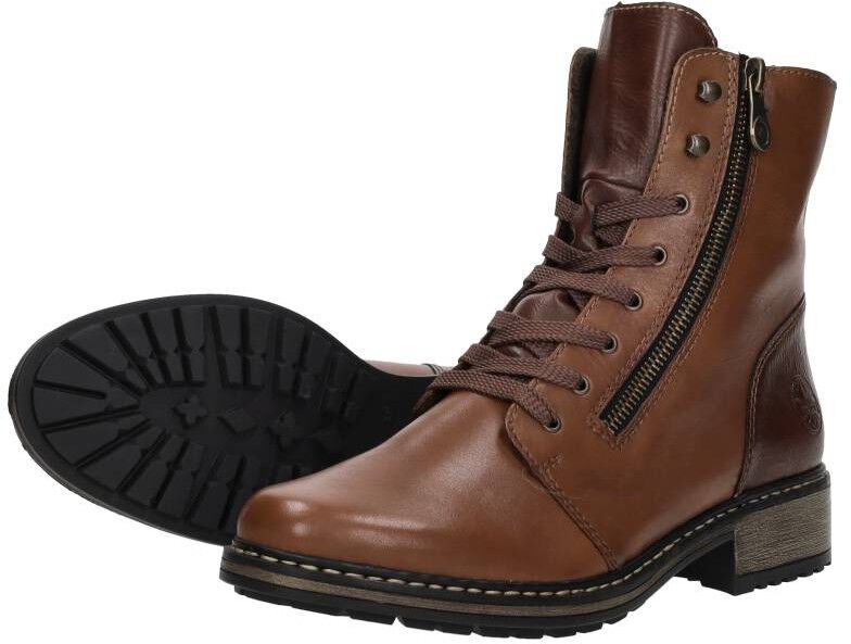 Rieker Veterschoenen Hoog cognac