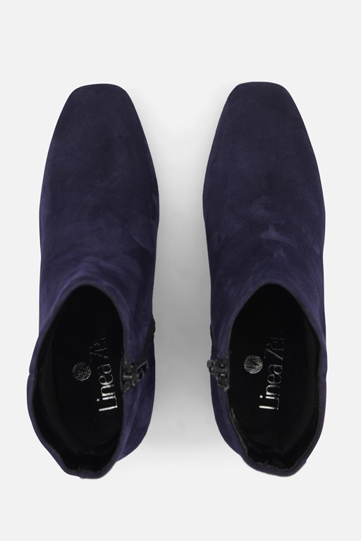 Linea Zeta Enkellaarsjes blauw Suede
