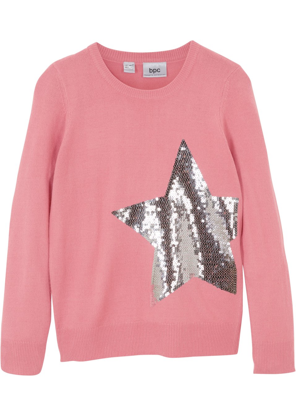 Pull en maille fille avec paillettes