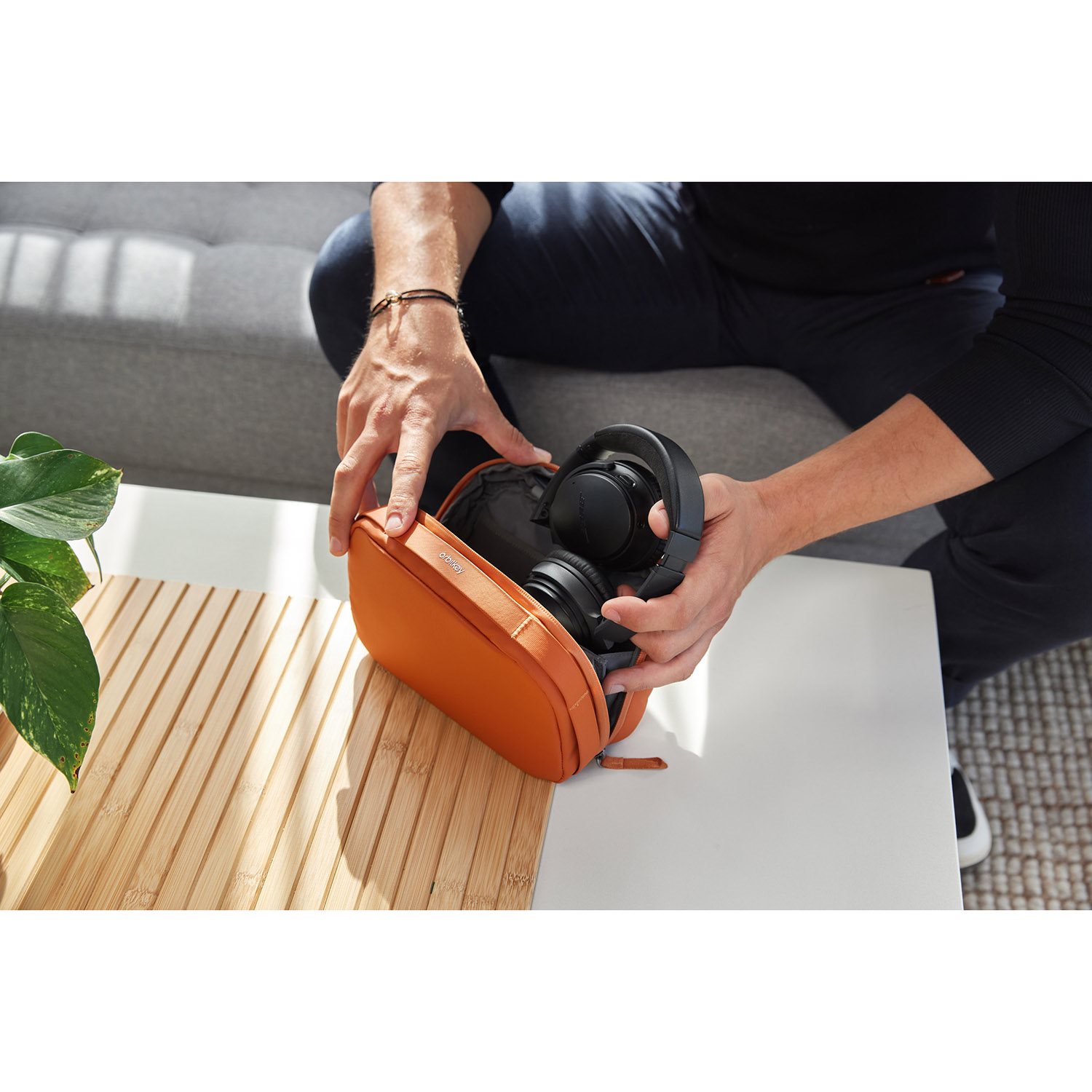 Orbitkey 2-in1 Tech Pouch terracotta