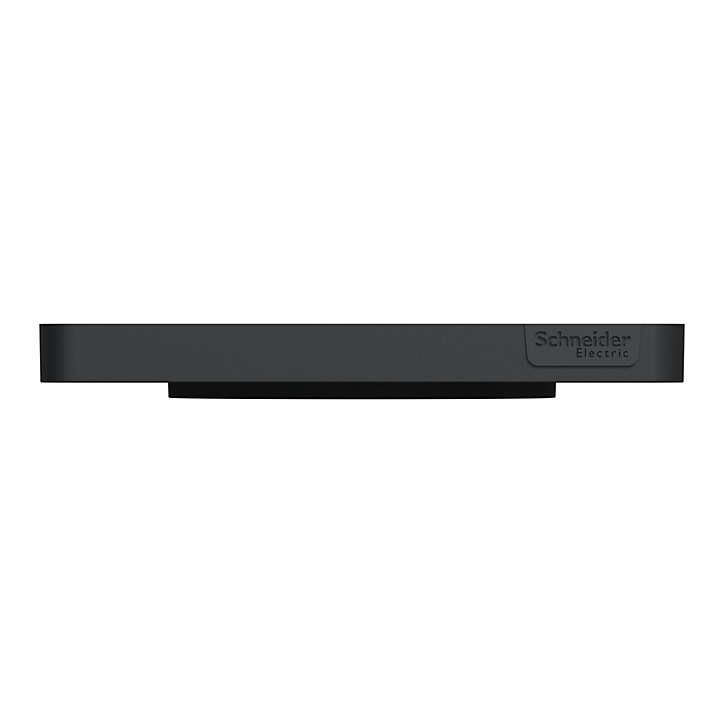 Plaque de finition simple Schneider Electric Odace Touch ardoise liseré gris anthracite