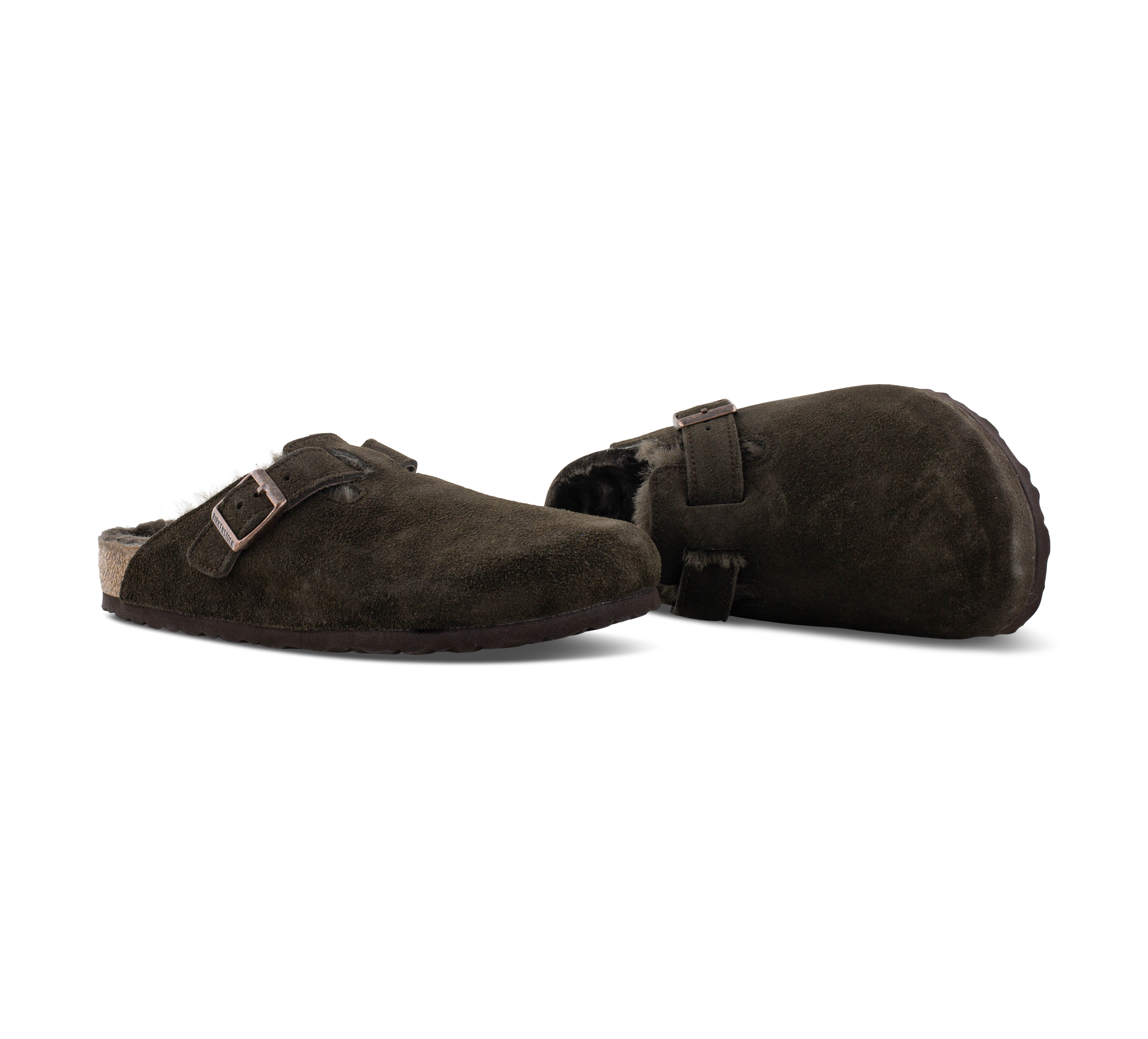 Birkenstock Boston - Geschlossene Hausschuhe braun
