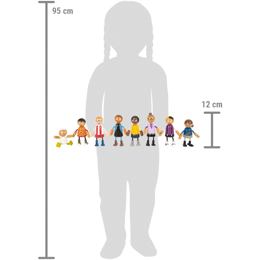small foot® Biegepuppen-Familie mit Baby