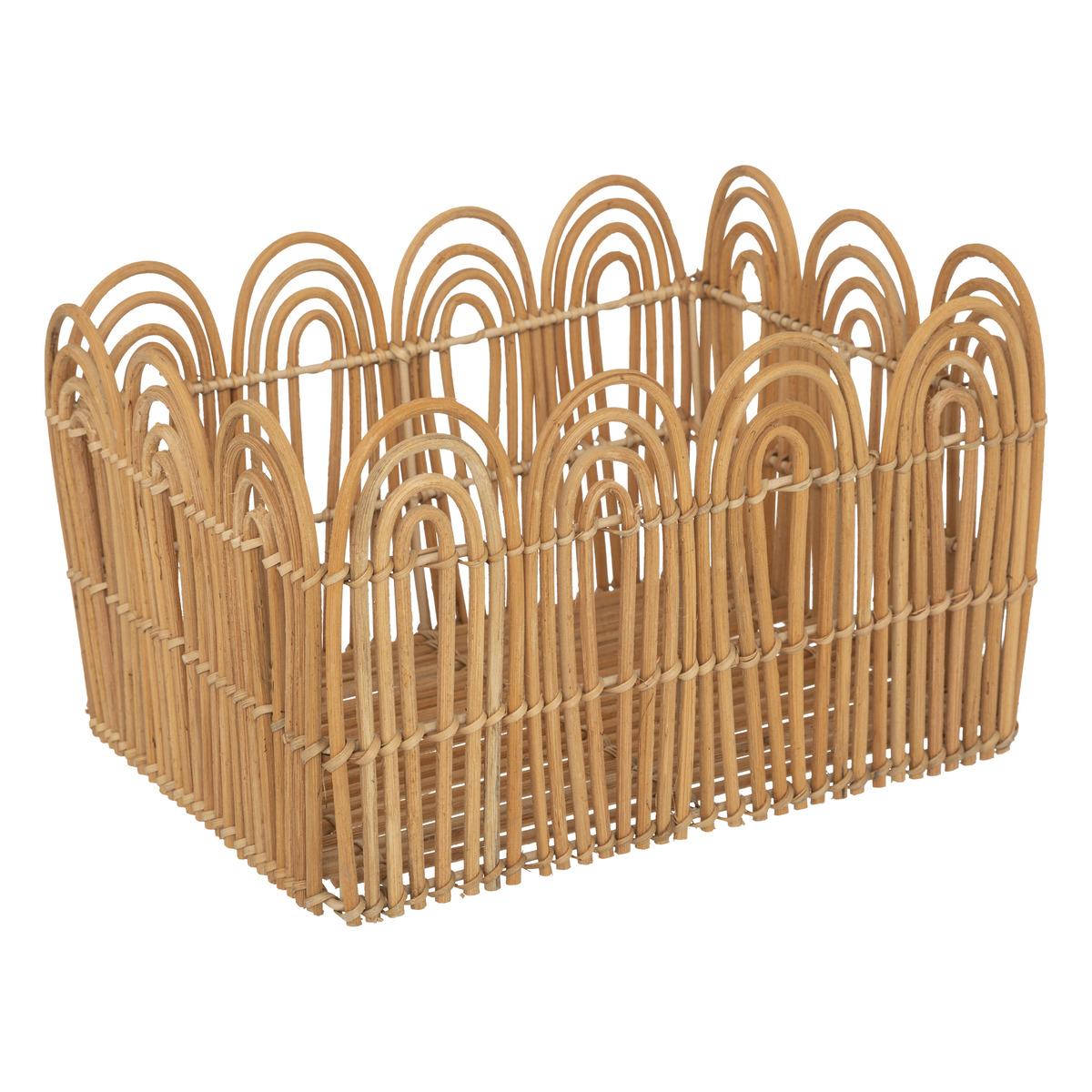 CAISSE CAGETTE LOUR NATUREL D.31X24X19 CM