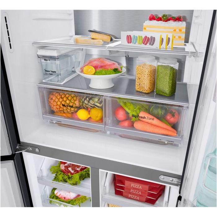 LG Side-by-Side GMX 844 MCBF InstaView® Matte Black Stainless - interner Wassertank