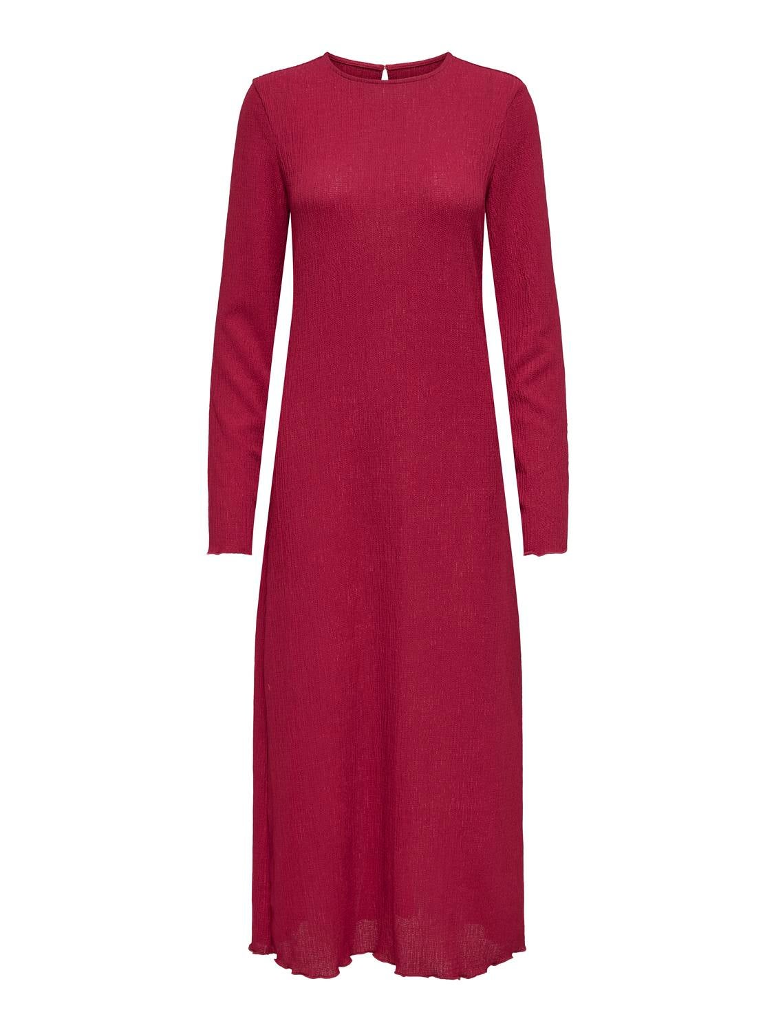 ONLKELLY Langes Kleid Vineyard Wine