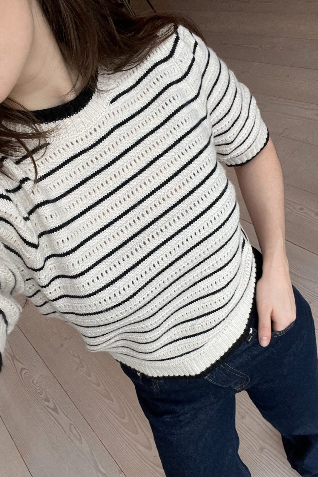 Neo Noir Sidra Stitch Knit Blouse