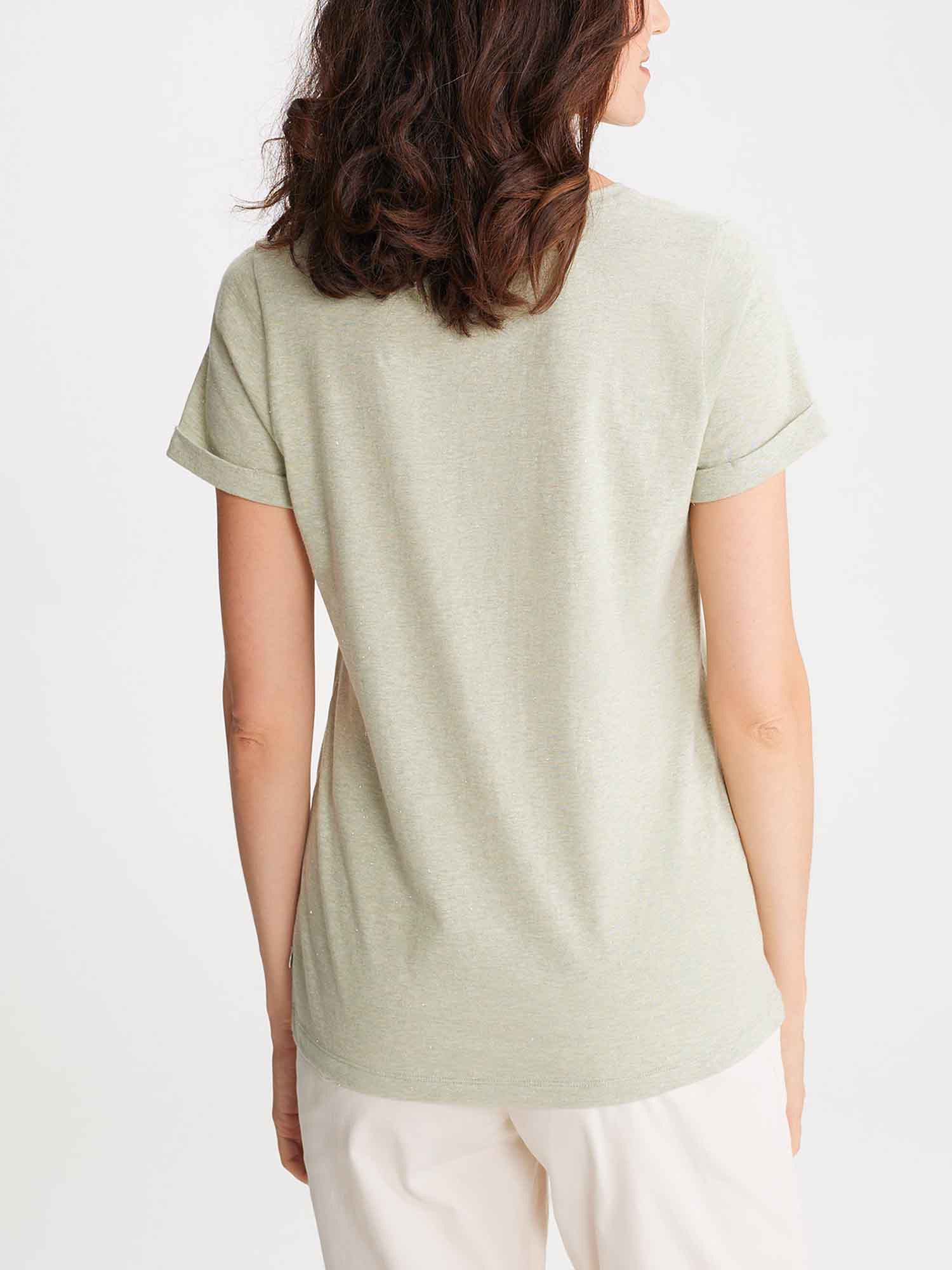 Tee Shirt Femme Manches Courtes Vert