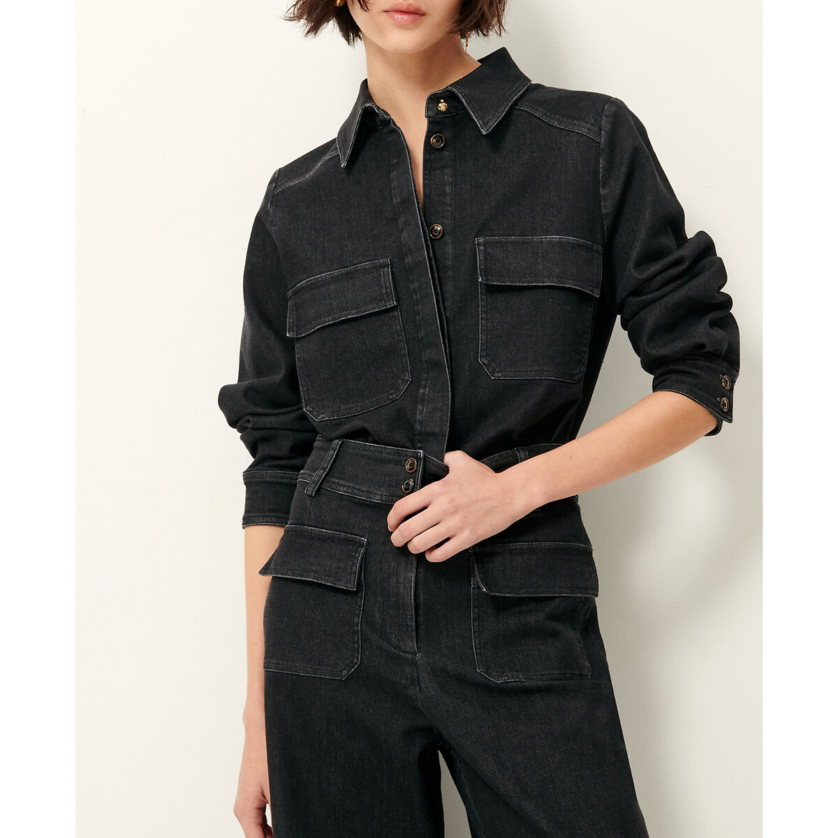 SESSUN<br>Camisa jeans grossa Guggen