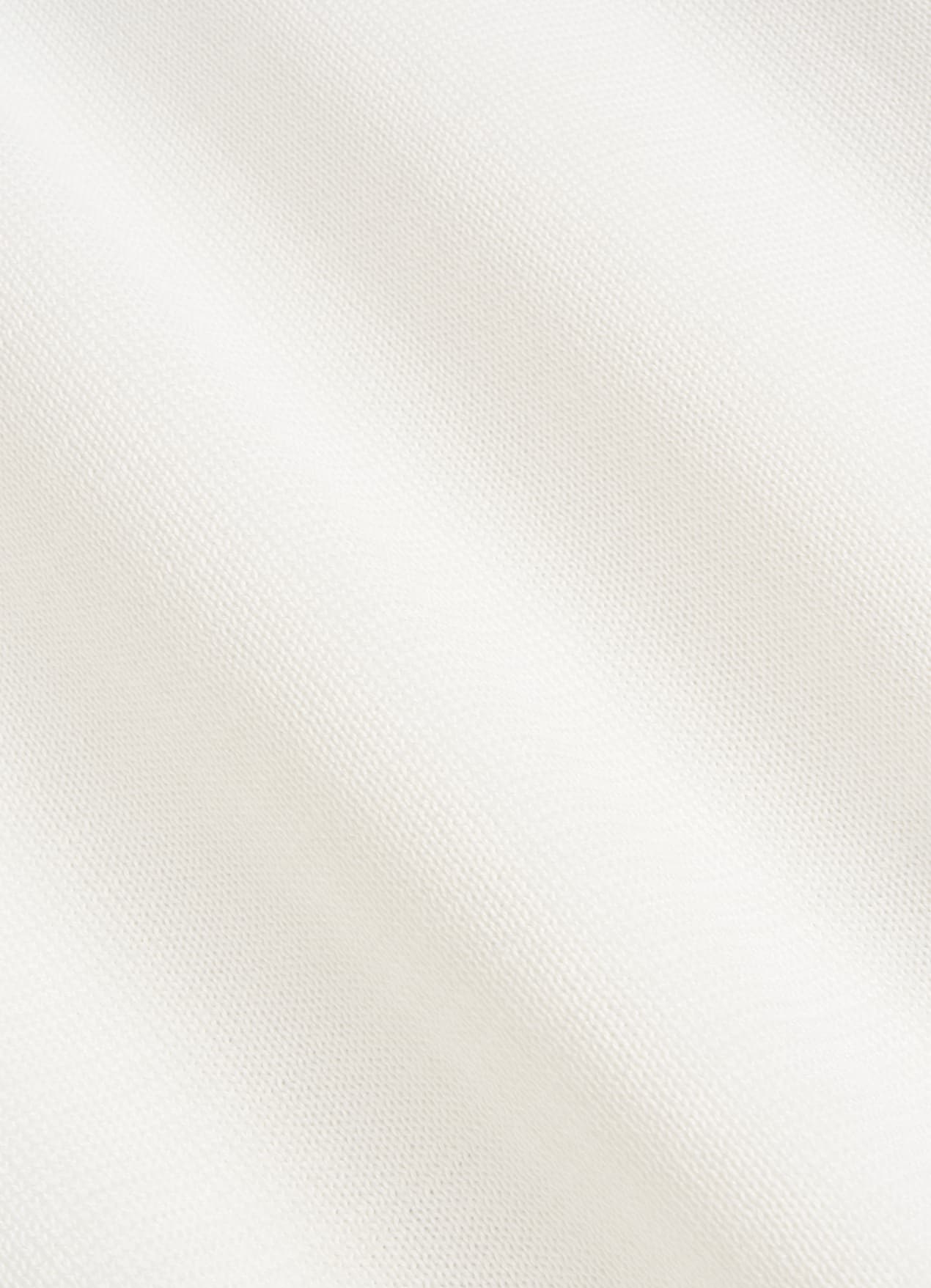 Polo sans boutons blanc cassé