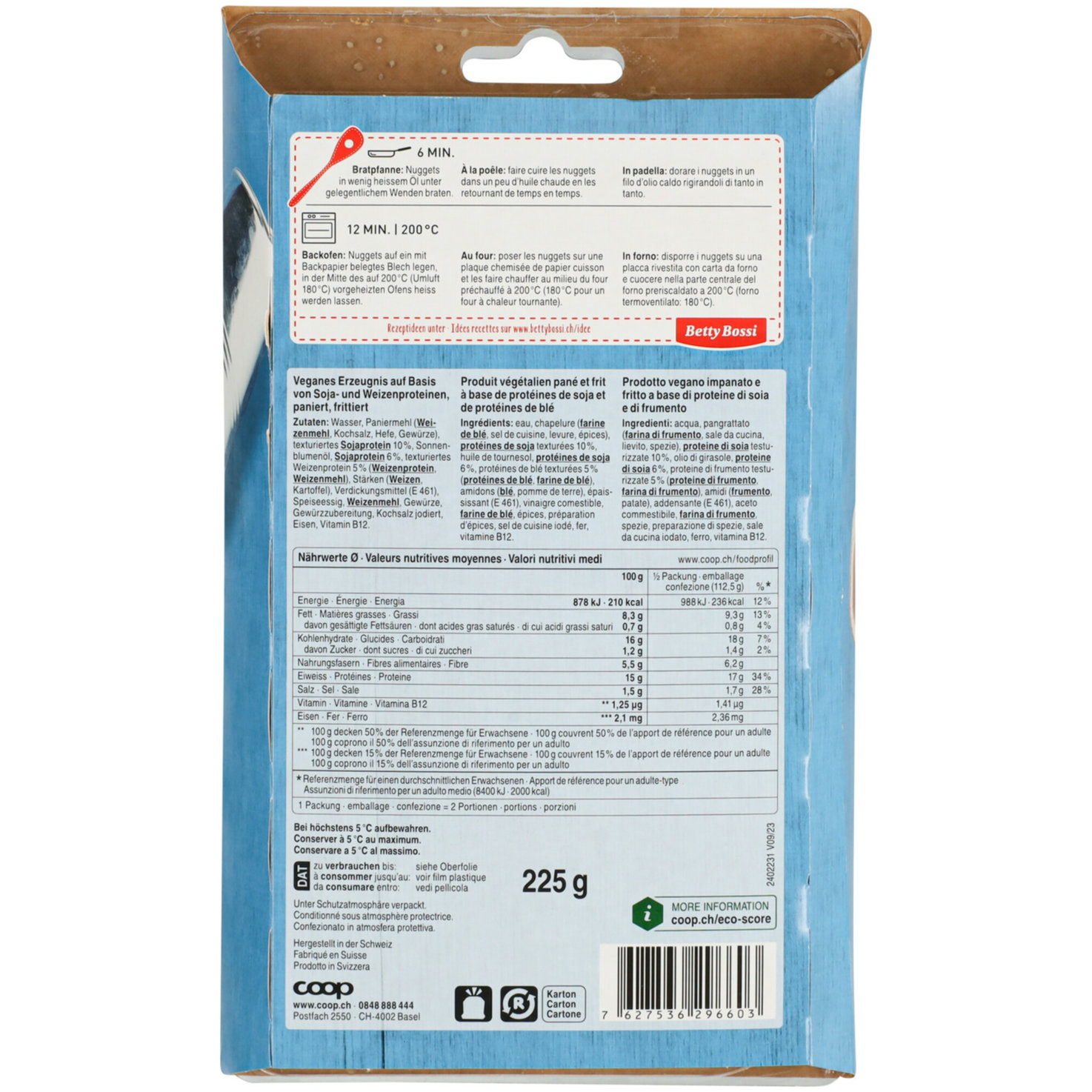 Betty Bossi Nuggets Plant Kitchen -