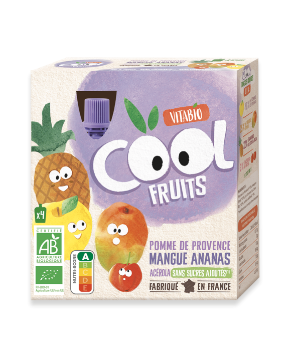 COOL FRUITS POMME DE PROVENCE MANGUE ANANAS