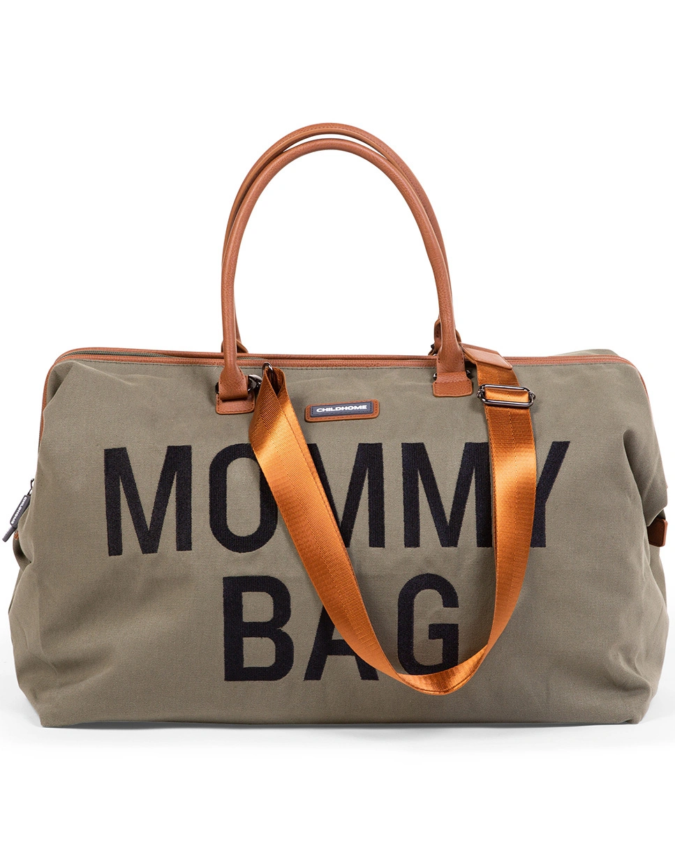 Wickeltasche MOMMY BAG CANVAS (55x30x40) in khaki