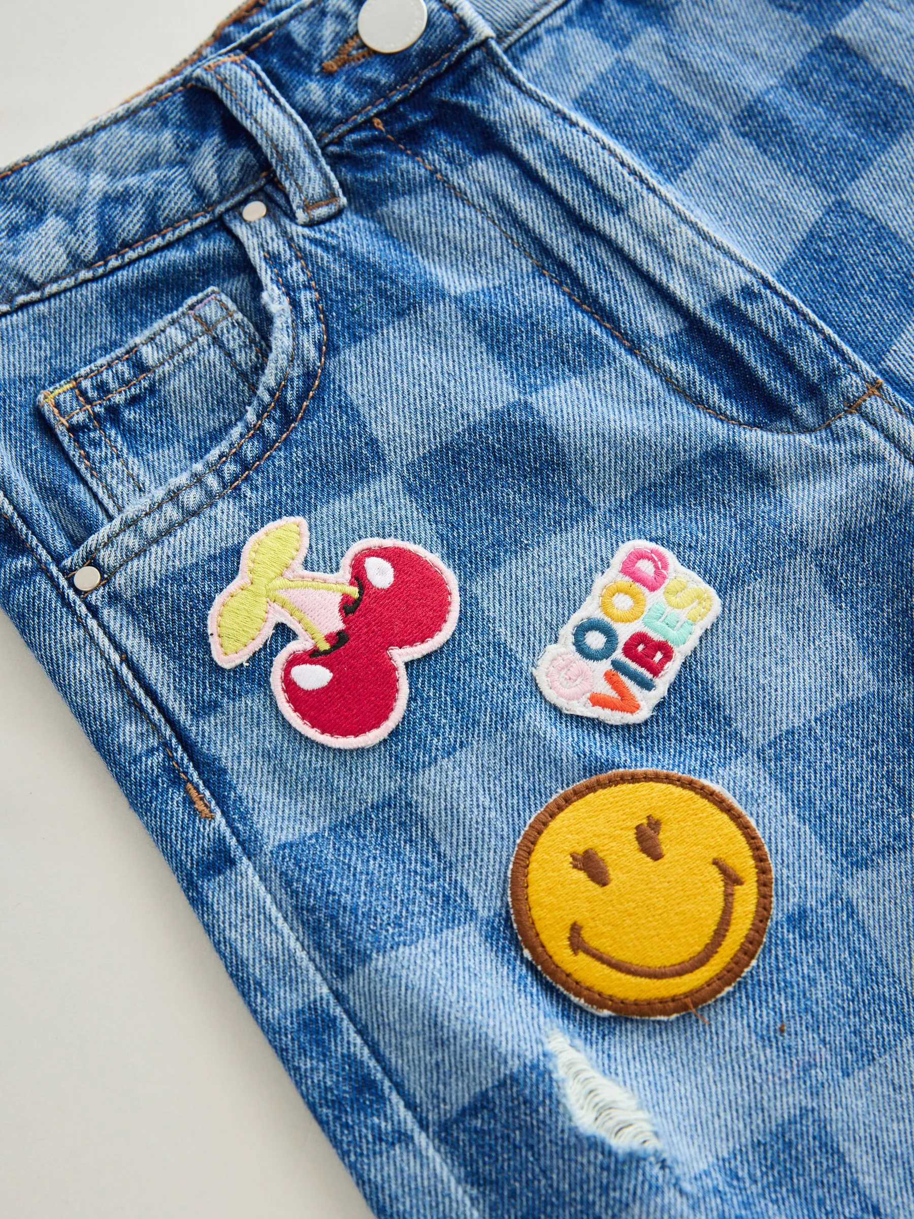 Normaal blauw - SmileyWorld®-short (3-16jr)