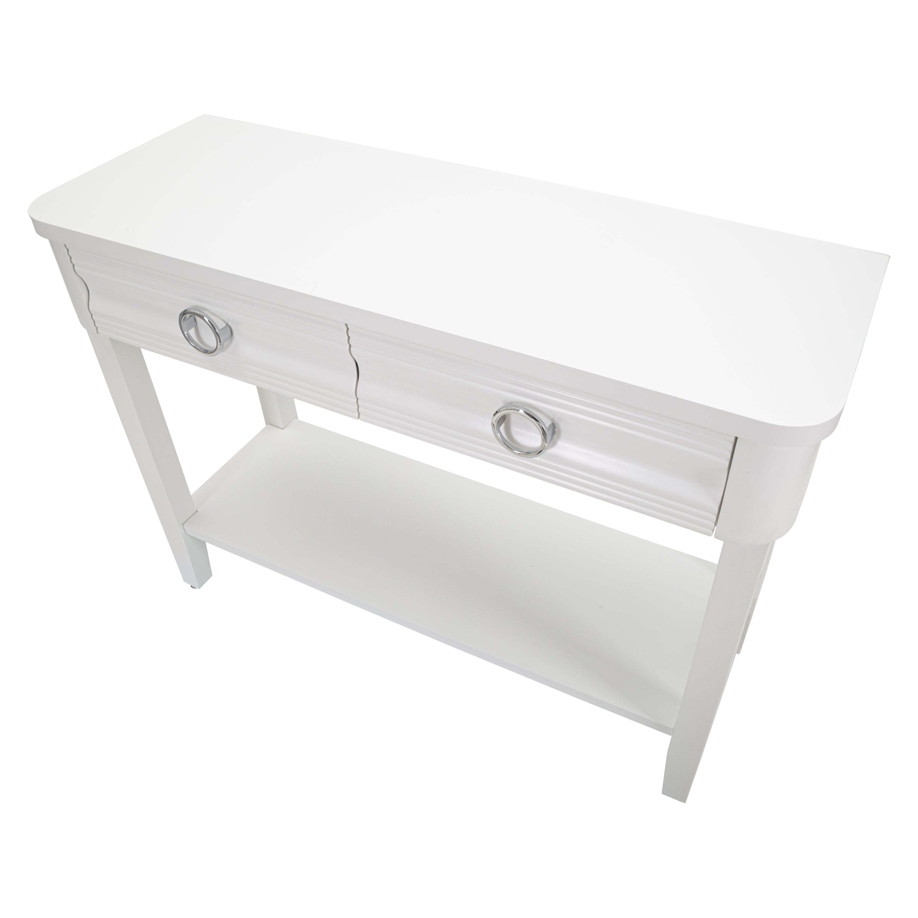 Mauro Ferretti Shine Console met 2 lades in wit hout