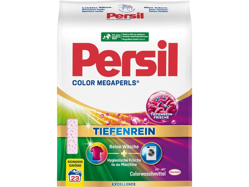 Persil Pulverwaschmittel Color Megaperls 23 WG, 1.495 kg Colorwaschmittel für saubere Wäsche
