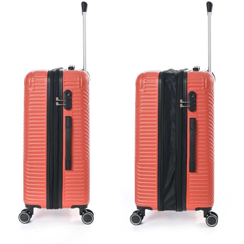 Lot de 3 valises rigides 337 Extensibles 55, 67 et 77 cm Rouge