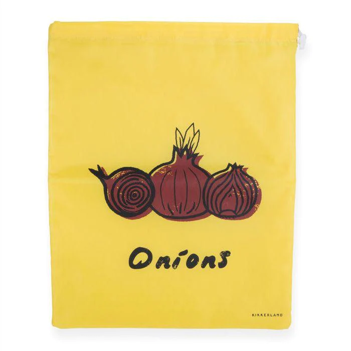 Sac à oignons en tissu 26,5 x 36,5 cm Kikkerland Design