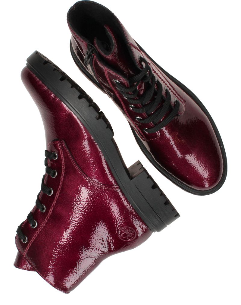Rieker Veterboots Rood Dames