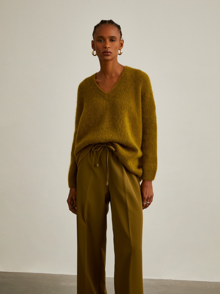 Camisola em lã mohair
